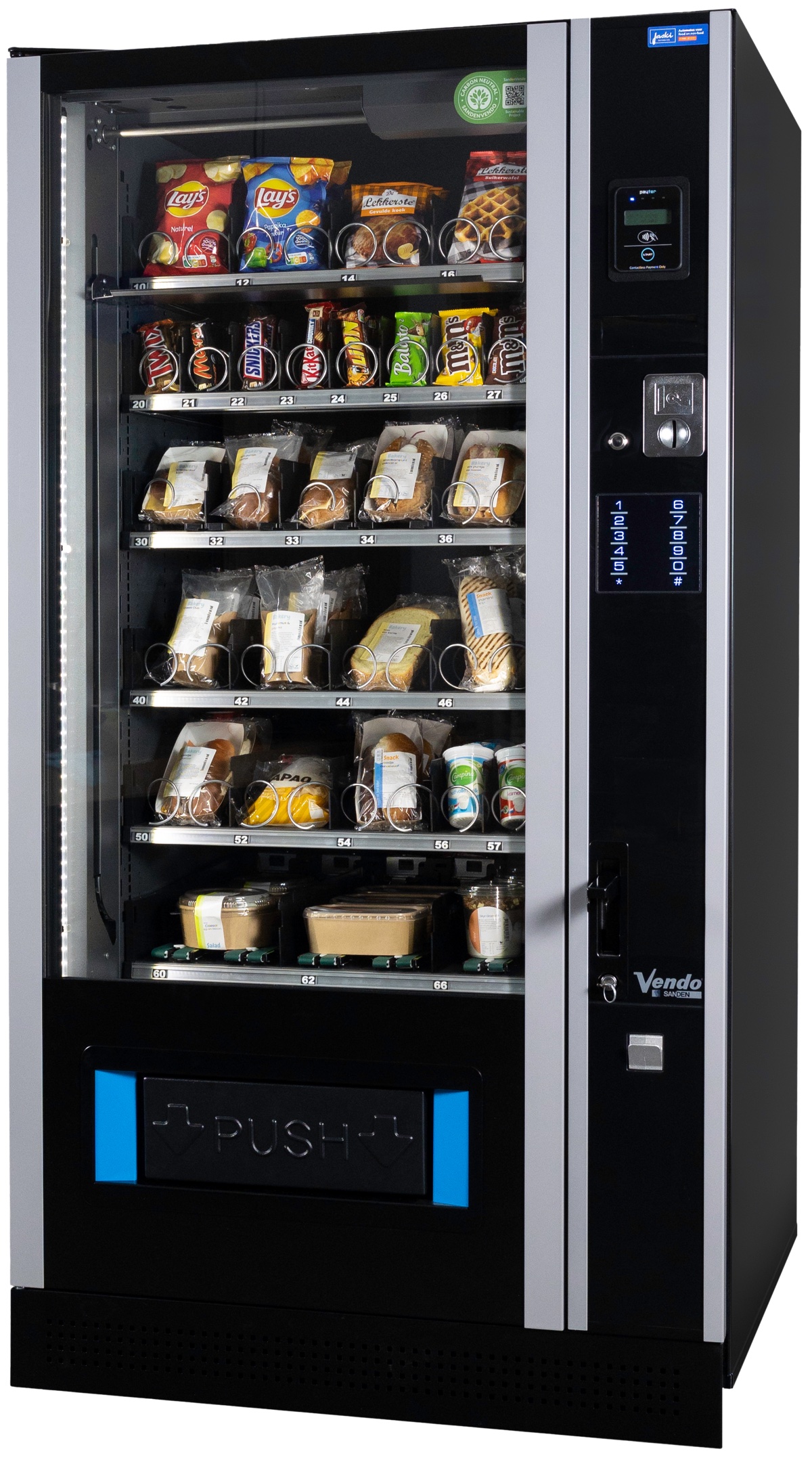 SandenVendo G-Snack als Beispiel für einen Automaten zur Nachrüstung